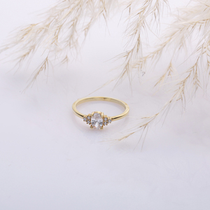 Oval Cut Clear Zircon <b>Thin</b> Wholesale 925 Sterling Silver Turkish Handcrafted Cluster Earrings - Product Image 4