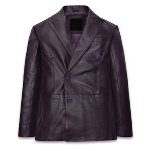 Chaqueta de cuero de alta calidad Chaqueta de cuero genuino con logotipo personalizado para hombres Precio al por mayor Chaquetas de cuero para hombres de temporada de invierno - Product Image 1