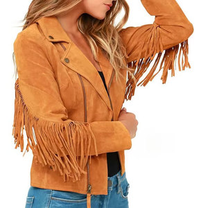 แจ็คเก็ตหนังผู้หญิงสไตล์ยอดนิยม แฟชั่นสั่งตัด เสื้อผ้าฤดูหนาว แฟชั่นแจ็คเก็ตหนัง PU ผู้หญิง - Product Image 3