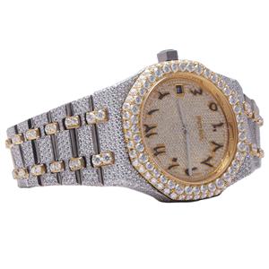 Handmade High Quality VVS Moissanite Diamond Stainless Steel Luxury <b>Watches</b> Automatic Iced Movement Quartz <b>for</b> Male Female Glass - Product Image 4