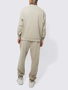 Conjuntos Deportivos de Invierno para Hombre, 100% Algodón, con Estampado de Diamantes de Imitación, Conjuntos Deportivos Transpirables de Secado Rápido, Estilo Urbano - Product Image 2