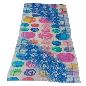 ผ้าพันคอดิจิตอลผ้าฝ้ายโมดอลสำหรับผู้หญิง, ผ้าพันคอ100% ดีไซน์วงกลมเรียบง่ายเนื้อนุ่มอเนกประสงค์ผ้าคลุมไหล่ห่อของดีไซเนอร์ล่าสุด - Product Image 1