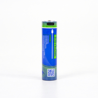 USB-C 18650 batterie Li Ion Rechargeable 3.7V 18650 type-c charge lampe de poche tactique Batteries cylindriques au lithium-ion