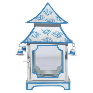 Farol de Jardín de Hierro Verde Estilo Vintage, Portavelas de Metal para Exteriores, Acabado Antiguo, Decoración de Mesa - Product Image 4