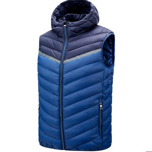 เสื้อกั๊ก2026มีฮู้ดสำหรับผู้ชายไซส์ใหญ่พิเศษเสื้อแจ็คเก็ตแบบพองแขนกุดสำหรับฤดูหนาว - Product Image 4