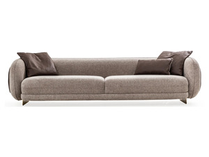 Juego de Sofás Curvos Modernos para Sala de Estar, Tapizados, con Cojines de Espuma y Patas de Madera, para Villa, Apartamento, Hotel - Product Image 3