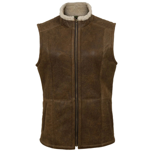 À la mode tissu femmes en cuir brillant haut évalué coupe-vent matelassé femmes hiver gilet sans manches doudoune femmes en cuir - Product Image 1