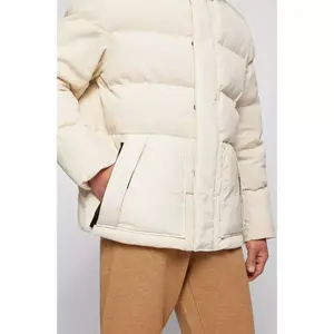 Veste matelassée pour hommes matelassée hiver imperméable vert bulle rembourrée polyester design extérieur personnalisé - Product Image 4