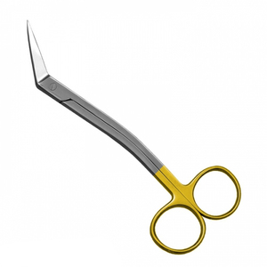 Vente en gros de ciseaux d'opération fins Locklin Ciseaux d'opération de chirurgie plastique allemands en acier inoxydable enduits de couleur or - Product Image 2