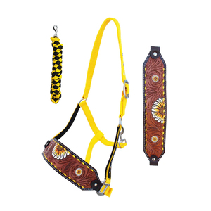 Prix d'usine Cheval Muserolle Tack Bronc Cuir Halter À Vendre éphémère - Product Image 1