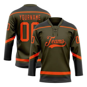 เสื้อเจอร์ซีย์ซ้อมฮ็อกกี้น้ำแข็งเปล่าปรับแต่งได้สำหรับลีกหรือชุดทีม - Product Image 4