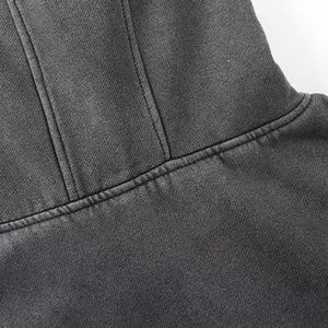 Unisex Custom <b>Full</b> <b>Face</b> <b>Balaclava</b> Hoodie 100% Cotton Zipper-Up Pocket Design Breathable OEM/ODM Winter Plain Dyed Universal for - Product Image 5