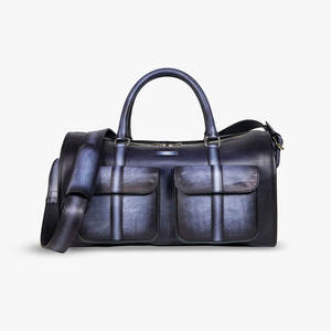 Sac polochon personnalisé en cuir véritable robuste sac de voyage unisexe de qualité supérieure sacs polochons élégants et décontractés de dernière conception - Product Image 2
