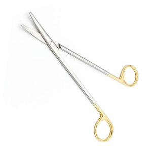 กรรไกรตัดโลหะปลายทู่ปลายโค้ง11.5ซม. เคลือบทองขอบทังสเตนคาร์ไบด์ - Product Image 4