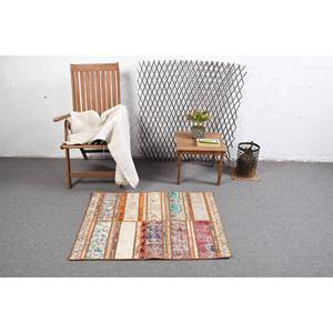 Tapis en laine rustique beige vintage de 27x36 pieds, fait à la main, grande surface, rectangle, patchwork, pour entrée, chambre, couloir, latex - Product Image 3