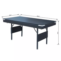 Party Friends Family Club Game Enjoy Time Conference Home Multi Functional 3 in1 Table de billard pliante portable