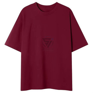 305g Customized Logo Spring/Summer Trendy Brand Loose Men's Basic Half Sleeve Stand <b>Collar</b> <b>T</b>-<b>shirt</b> Multi Color Spandex/Cotton - Product Image 1