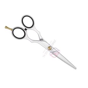 Ciseaux de barbier en acier inoxydable de qualité supérieure, repose-doigts réglable en or, réutilisables, de haute qualité, tranchants et émoussés pour couper les cheveux - Product Image 2