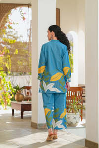 Giá Tốt Thường Xanh Thiết Kế Chất Lượng Cao Tuyệt Đẹp Tìm Kiếm Cotton Co ORD <span class=keywords><strong>Set</strong></span> Với Kỹ Thuật Số In Làm Việc Nhà Cung Cấp Hỗ Trợ - Product Image 3