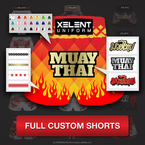 Pantalones cortos MMA 100% poliéster Muay Thai corto personalizable Venume MMA pantalones cortos de lucha BJJ artes marciales desgaste hecho en Pakistán - Product Image 5