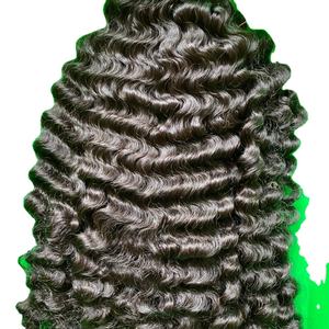 Mechones de cabello humano rizado birmano, mechones de pelo Natural de trama Natural, virgen - Product Image 1