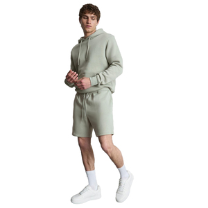 <b>Mens</b> Gym <b>Hoodie</b> <b>and</b> <b>Shorts</b> <b>Set</b> Fitness Training Workout Activewear Lightweight Matching Sportswear Outfit For <b>Men</b> - Product Image 2