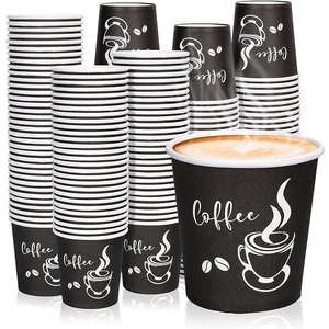 Gobelet en papier à mur unique biodégradable imprimé sur mesure pour les boissons et les boissons au café jetables à emporter avec couvercle - Product Image 2