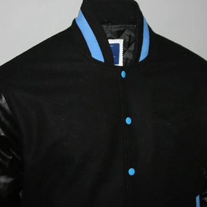 Chaqueta Universitaria Personalizada para Hombre, Cuello Cuadrado, Invierno, Informal, Tela de Lona, Color y Logotipo Personalizables, Talla Grande, Forro de Lana - Product Image 2