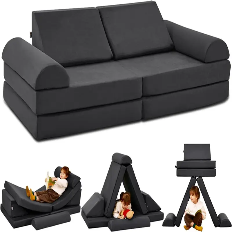 Kids Couch Large Floor Sofa Modular Funiture for Kids Adults