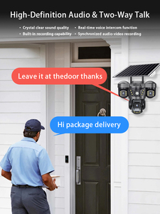 <span class=keywords><strong>Camera</strong></span> Mạng năng lượng mặt trời v380pro vts29aov <span class=keywords><strong>Camera</strong></span> toàn cảnh tầm nhìn ban đêm ba ống kính công suất thấp với màn hình ba màn hình - Product Image 5