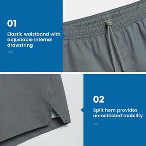 Direct du fabricant nouveauté hommes High Street Sports Fitness Shorts décontracté course entraînement tissé matériau non tissé - Product Image 5