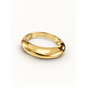 Bague d'éternité en acier inoxydable plaqué or rose, coupe princesse, tendance - Product Image 1