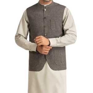 Fait sur mesure pas cher prix meilleure qualité hommes taille manteau gilets nouveauté Slim Fit hommes gilet costume pour mariage, fête et Eid - Product Image 1