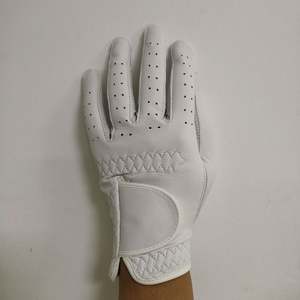 Guantes de golf de piel de oveja Cabretta para adultos transpirable mano izquierda logotipo personalizado al por mayor para uso deportivo - Product Image 5