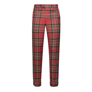Top Best Selling Low MOQ Custom Design High Quality Regular Fit Straight Casual <strong>Men's</strong> <strong>Tartan</strong> <strong>Trouser</strong> - Product Image 1