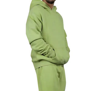 Survêtement professionnel pour homme, très demandé, surdimensionné, manches longues, uni, teinture unie, avec col à capuche, pour l'hiver 2025 - Product Image 4