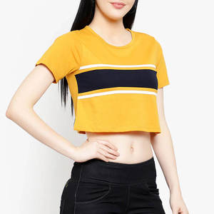 T-shirt de sport personnalisé pour femme, coupe courte, manches courtes, écologique, respirant, extensible, pour fitness, gym, yoga, vêtements de sport, fournisseur OEM ODM - Product Image 1