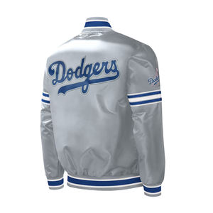 College Varsity Baseball Letterman Jacket Pink Satin Bomber Calidad excelente - Product Image 3