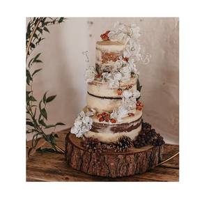 Soportes de pastel de boda de madera Inspiración nupcial y de boda Soporte de pastel de madera hecho a mano Soporte de torre de Cupcake redondo de 4 niveles con niveles - Product Image 6
