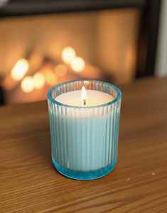 Large Size Glass <b>Candle</b> Luxury Ribbed Designer Glass <b>Candle</b> Long Burn Smokeless Glass Soy Wax Scented <b>Candle</b> for Cozy Ambience - Product Image 2