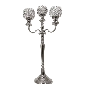 Bougeoir votif en cristal avec 3 bras pour les célébrations de la décoration intérieure-pour les mariages de Pâques, les anniversaires, la Saint-Valentin et Noël - Product Image 3