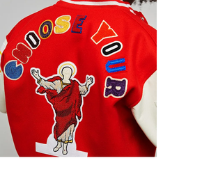 เสื้อแจ็กเก็ตมันตราสัญลักษณ์ปักโลโก้เสื้อแจ็กเก็ตบุสำหรับผู้ชาย - Product Image 6