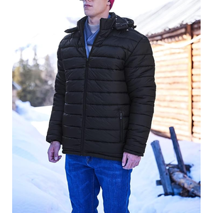 Chaqueta bomber a prueba de viento chaqueta acolchada para hombre invierno cálido invierno abrigo ligero chaqueta repelente al agua - Product Image 2