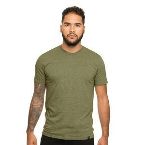 <b>Mens</b> ComfortSoft Tagless Pocket Undershirt <b>Red</b> Tri-blend Crew Neck <b>T</b> <b>Shirts</b> <b>Mens</b> Flag Crew Neck Tee - Product Image 3