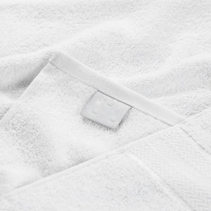 Ensemble de serviettes de bain de luxe à logo personnalisé 100% essuie-mains en coton blanc de style hôtelier - Product Image 3