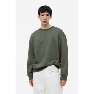 Sudadera de Cuello Redondo para Hombre, Bordada, 100% Algodón, Verano, Alta Calidad, Logotipo Personalizado, Color y Talla a Medida, Servicio OEM, Venta al Por Mayor - Product Image 1