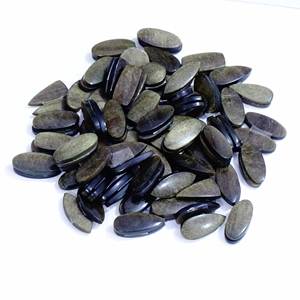 Wholesale Seller Golden <b>Obsidian</b> Pair Gemstone Cabochon with Natural Polished Mix Shaped Available for Sale Use <b>Jewelry</b> Making - Product Image 4
