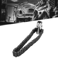 Clé de filtre à huile de Type chaîne robuste de 14cm, outil universel de réparation de voiture, outil de réparation de filtre à huile, outil de clé de filtre à huile