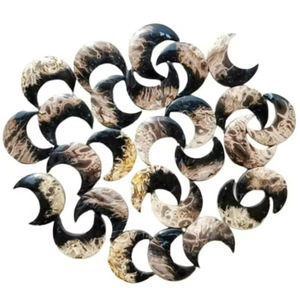 <b>Moon</b> Palm Root Agate Cabochon Mineral High Quality Premium Palm Root Gemstone for Jewelry Making for Girls Gifting - Product Image 2