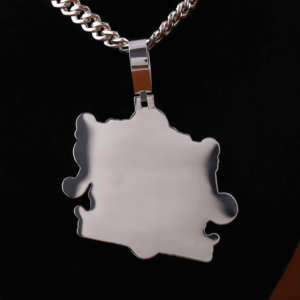 Personalizado 925 plata esterlina MNAR completo Iced Moissanite colgante 18K chapado en oro Unisex diamante cuerpo joyería Hip-hop estilo regalo - Product Image 5